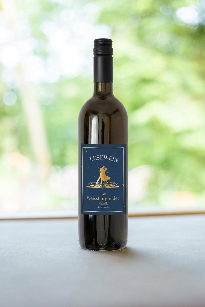 Lesewein | Flasche Weißwein - Der Geschmack von Geschichten in Kooperation mit Posch. Wein gut zum Lesen