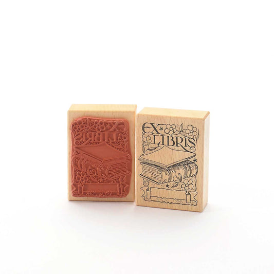 Die Hüterin | Ex Libris Stempel mit Buchdesign