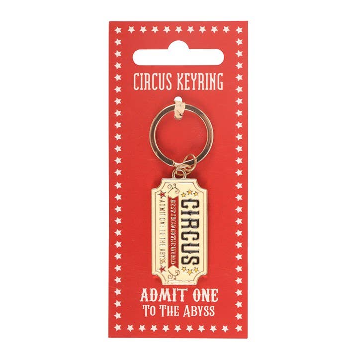 Dark Circus | Eintrittsticket Zirkus Schlüsselanhänger aus Emaille