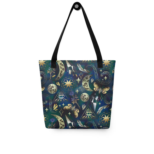 Mystische Büchertasche in Blau