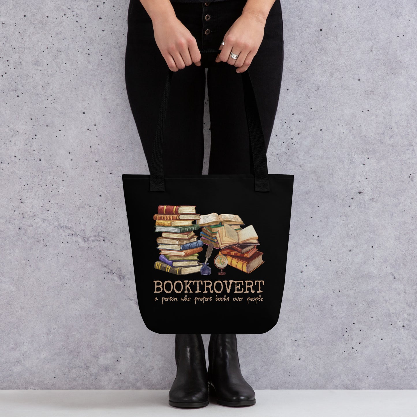 Booktrovert Stoffbeutel für introvertierte Bibliophile