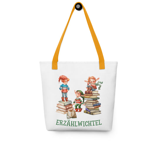 Erzählwichtel Stoffbeutel Büchertasche für Jungautorinnen