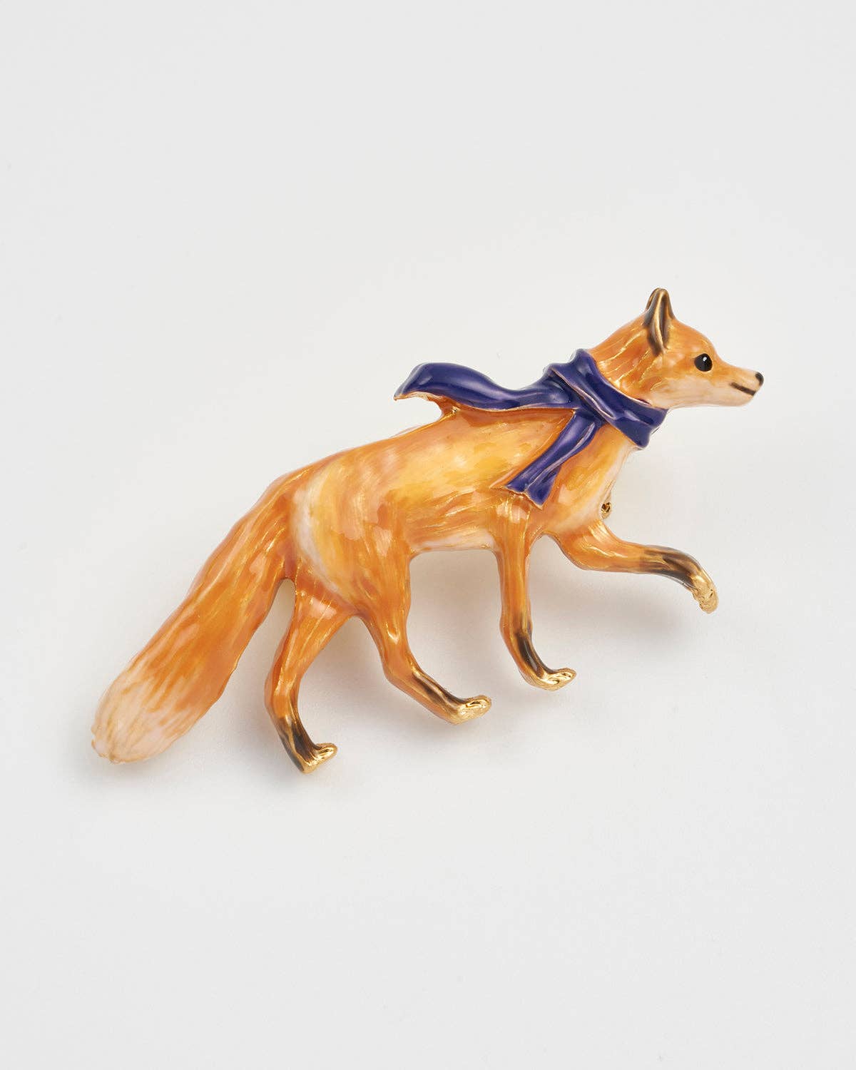 Bücherwald | Brosche Fuchs mit Schal von Fable England