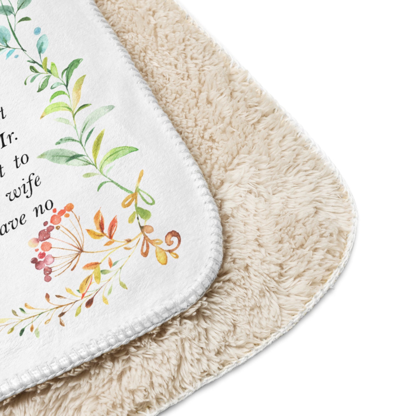 Stolz und Vorurteil Sherpa-Decke Jane Austen