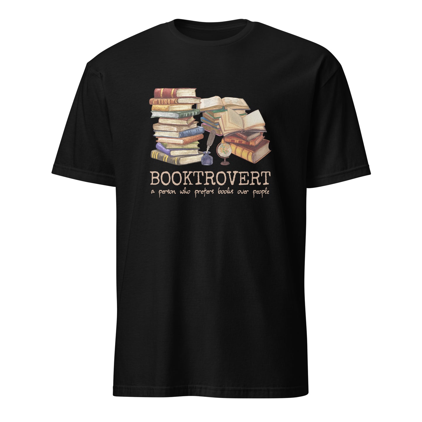 Booktrovert Kurzärmeliges Unisex-T-Shirt für introvertierte Bibliophile