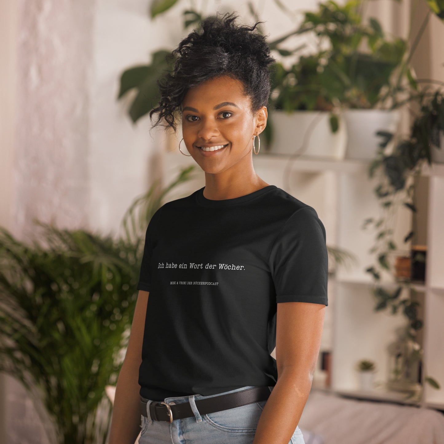 Moni & Vroni Der Bücherpodcast T-Shirt Wort