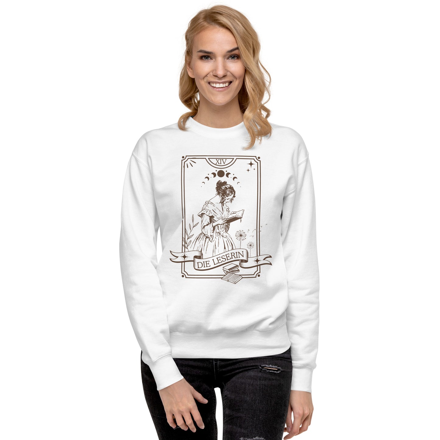 Die Leserin Tarotkarte Unisex-Premium-Pullover für mysthische Leserinnen