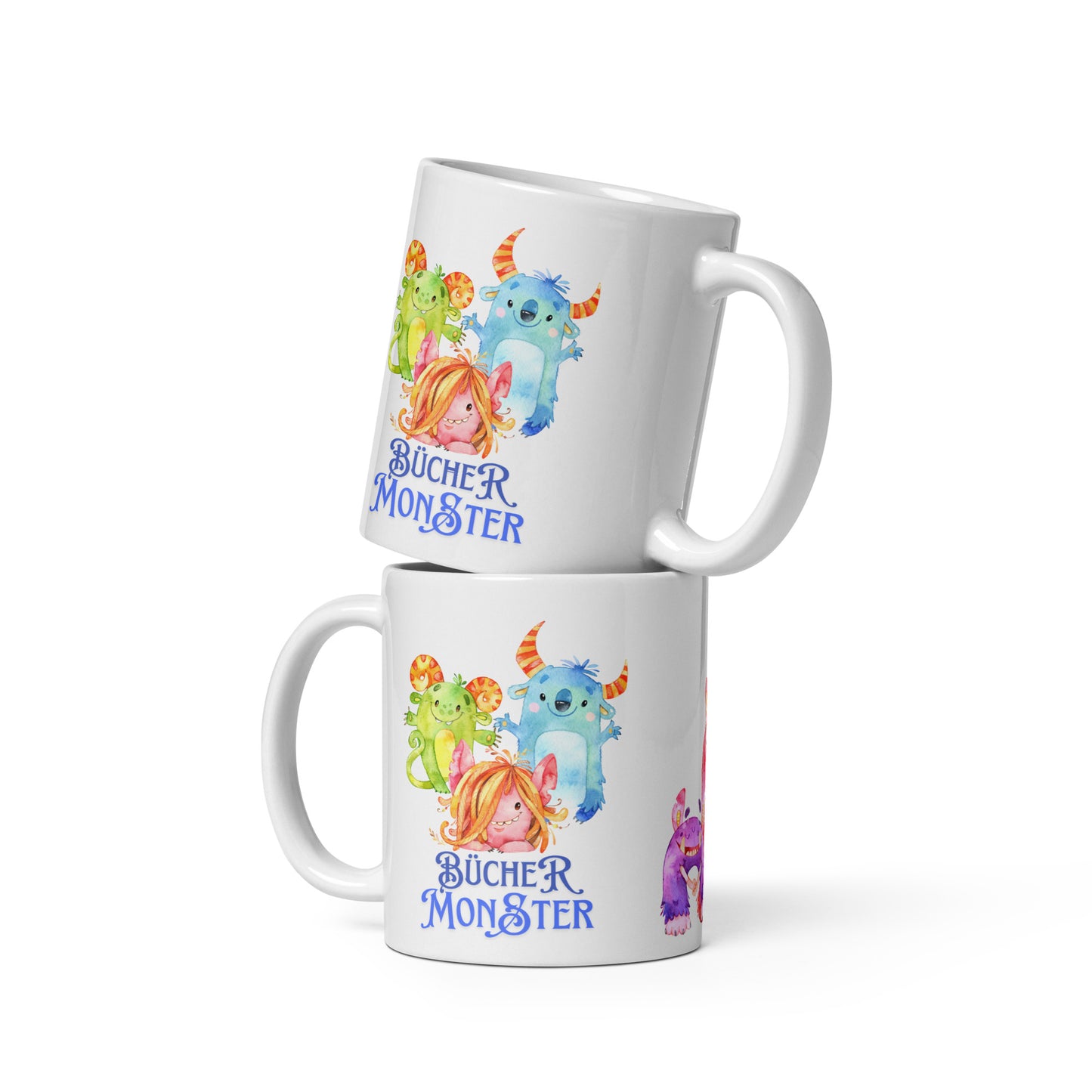Bücher Monster Teetasse für junge und erfahrene Leser